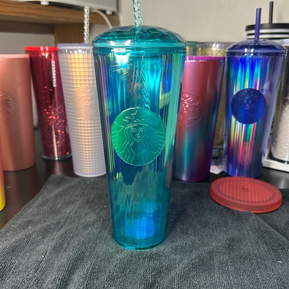 Iridescent Blue Starbucks Tumbler